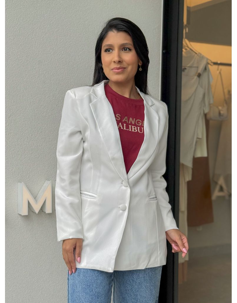 Blazer Alicia Branco - Loja La Mina 