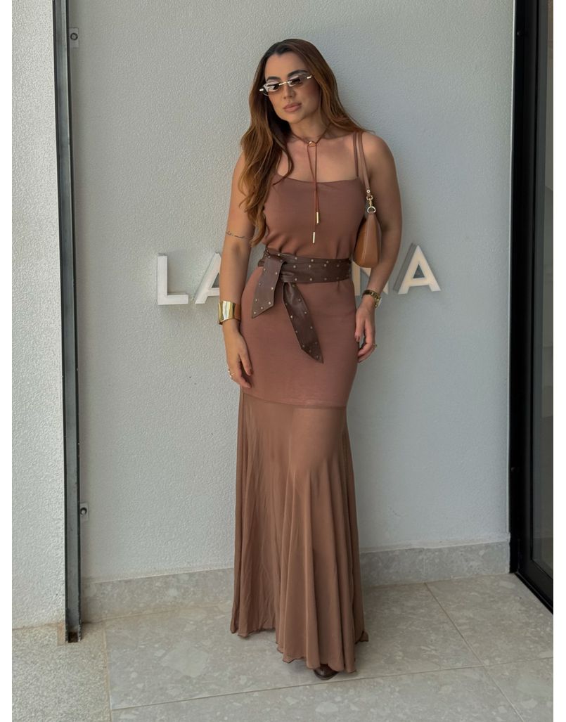 Vestido Alcinha Tule Scarlett Café 