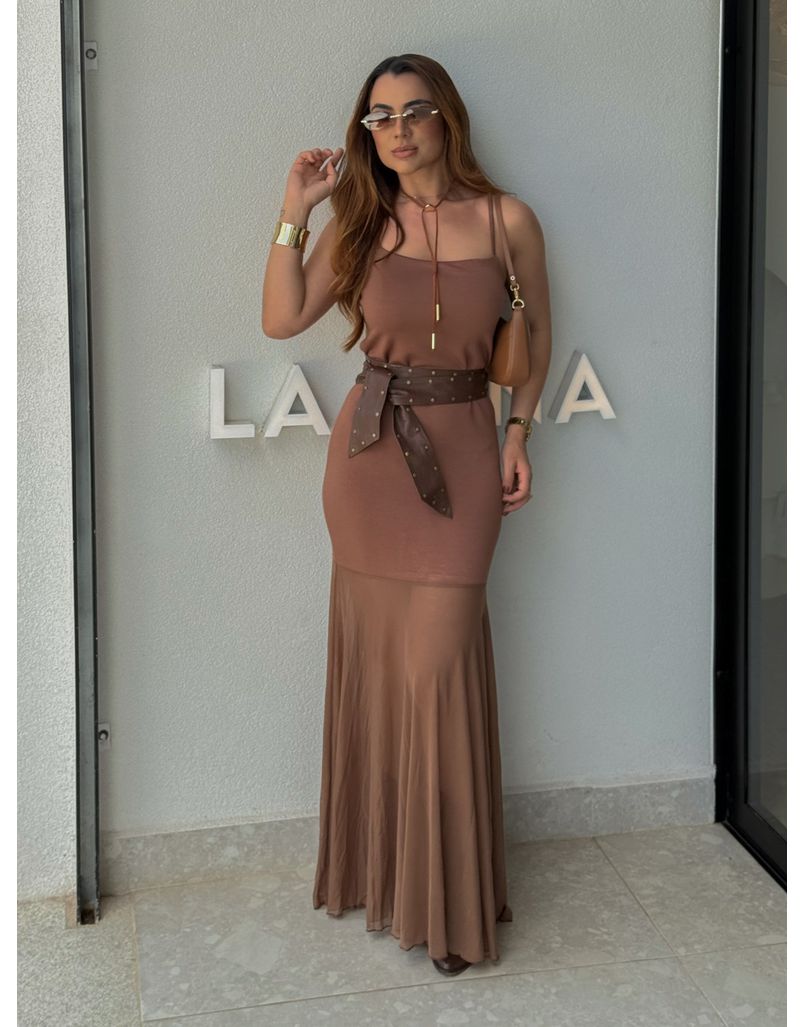 Vestido Alcinha Tule Scarlett Café 
