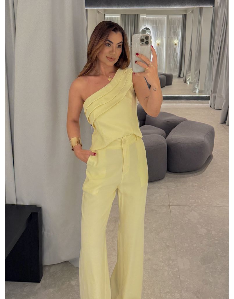 Conjunto Ombro Só Talia Manteiga