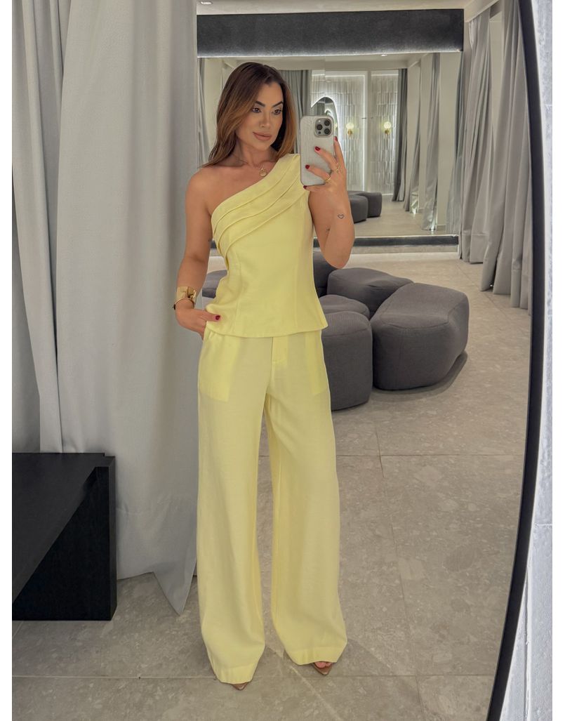 Conjunto Ombro Só Talia Manteiga