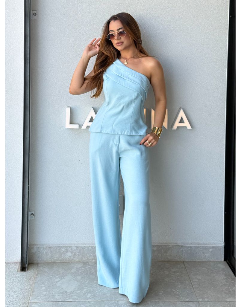 Conjunto Ombro Só Talia Azul