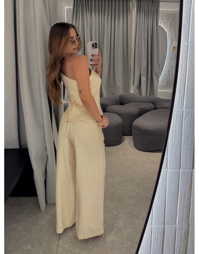 Conjunto Ombro Só Talia Areia