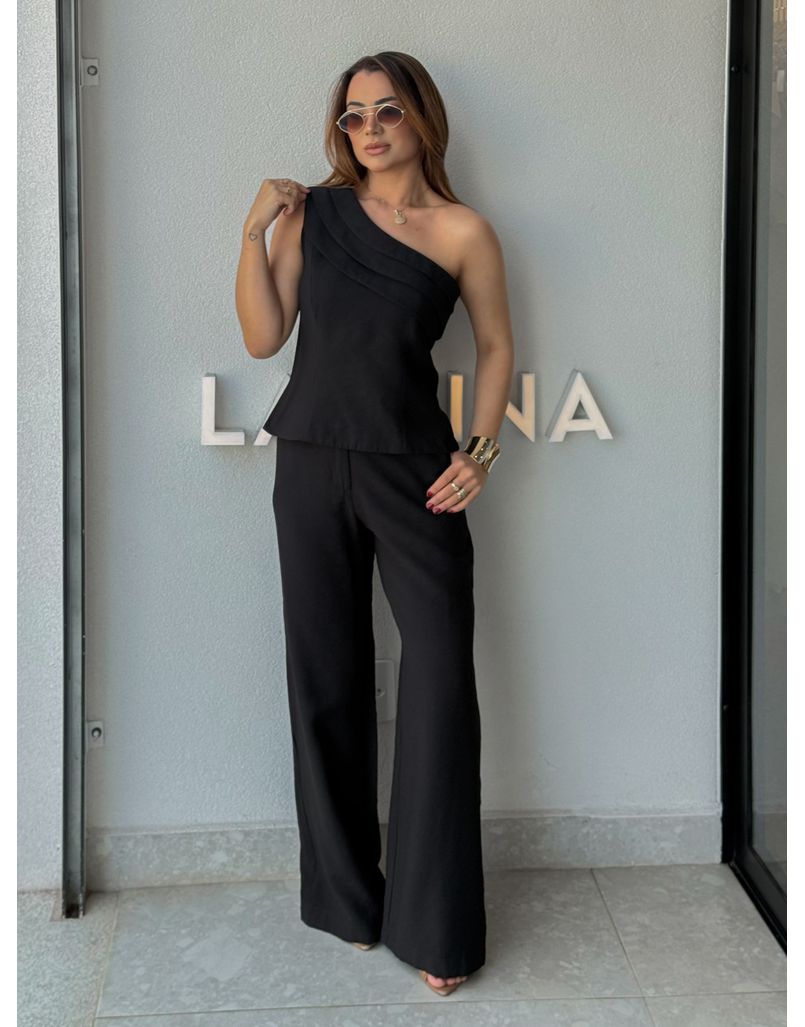 Conjunto Ombro Só Talia Preto