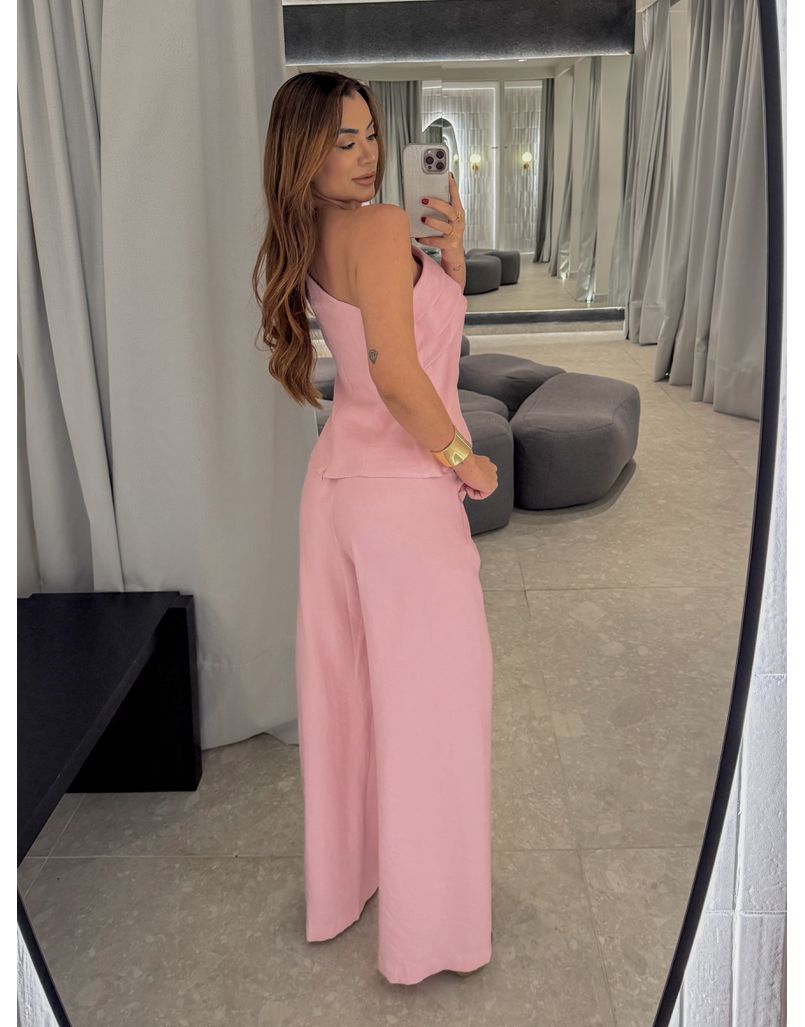 Conjunto Ombro Só Talia Rosa