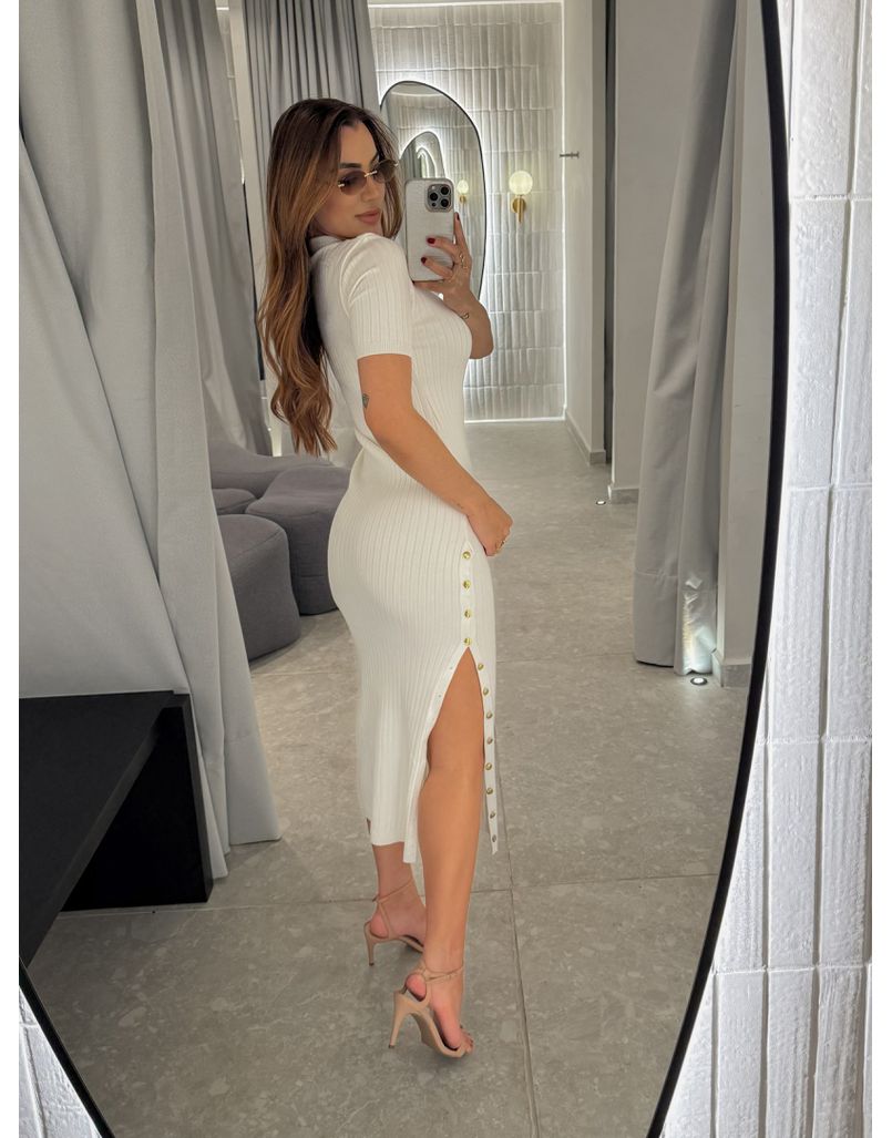 Vestido Tricot Manguinha Roberta Off