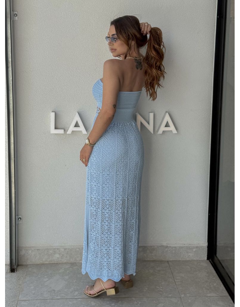 Vestido Tricot Verônica Azul