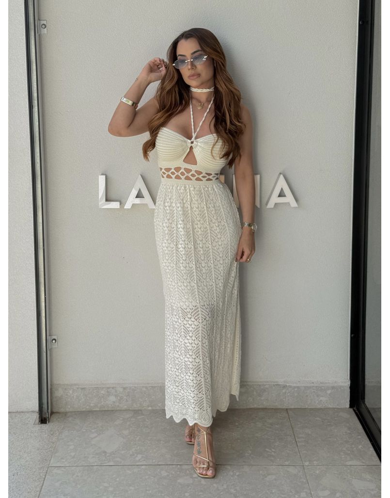 Vestido Tricot Verônica Off - Loja La Mina 