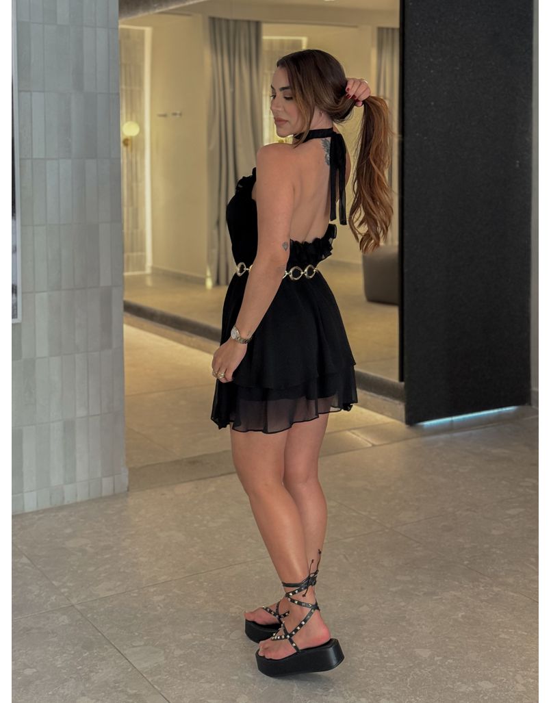 Vestido Liso Eloá Preto