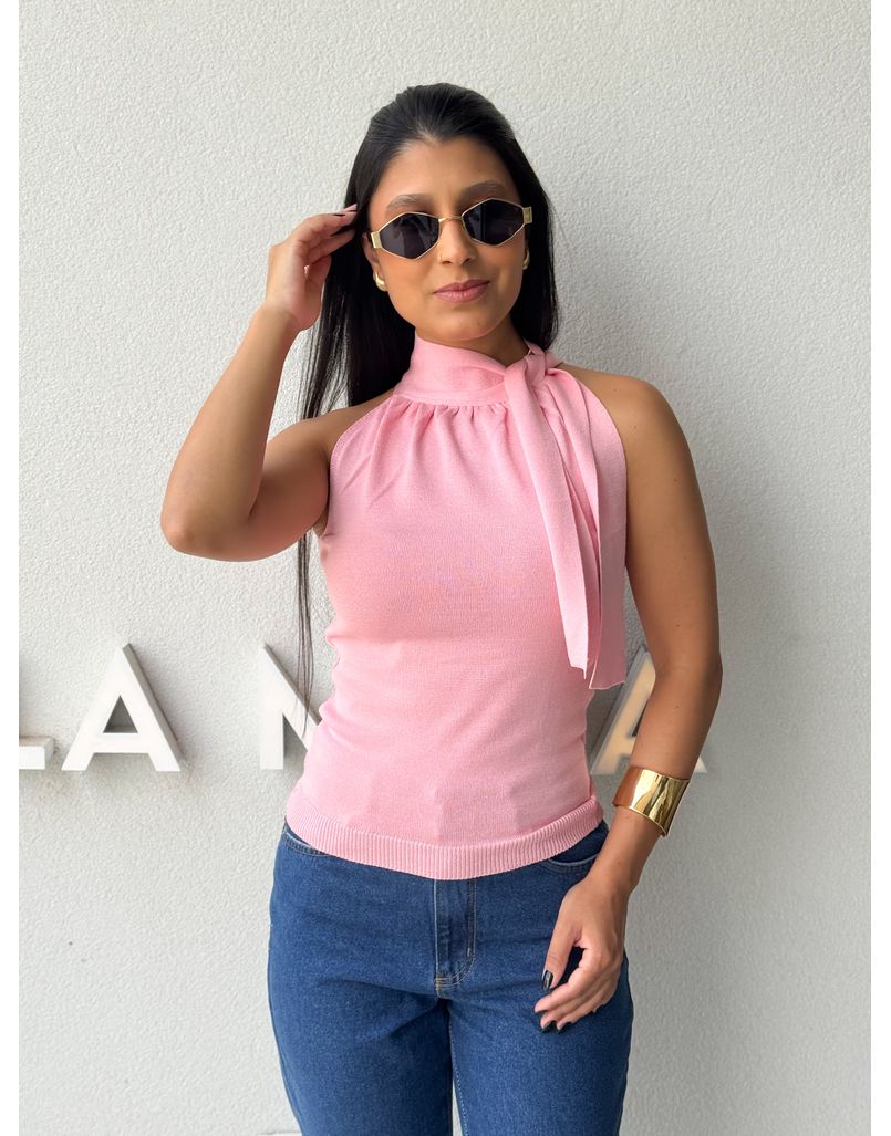 Blusa Amarração Luciana Rosa - Loja La Mina 