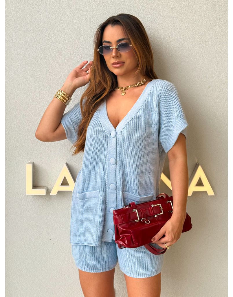 Conjunto Tricot Camily Azul
