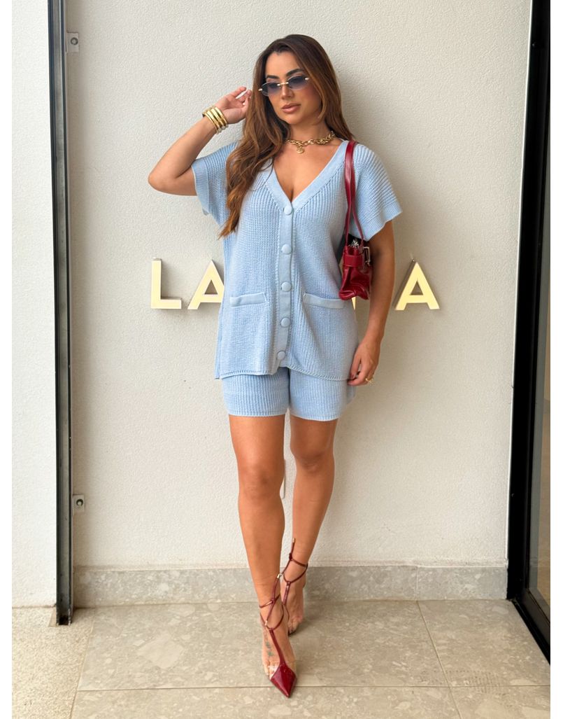 Conjunto Tricot Camily Azul