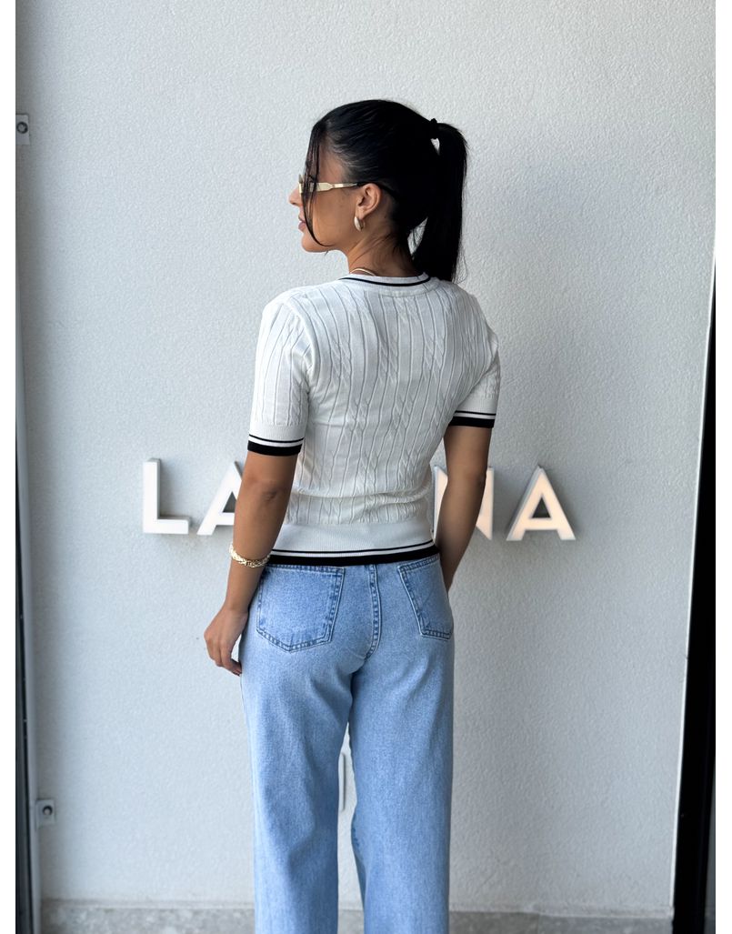 Blusa Tricot Angela Branca