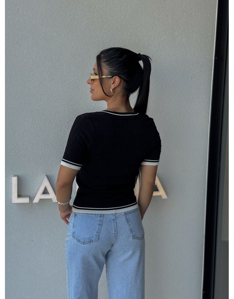 Blusa Tricot Angela Preto