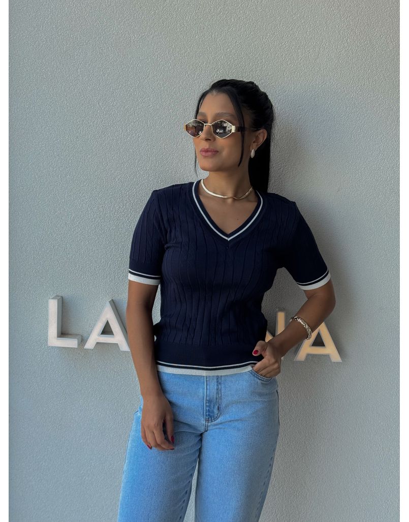 Blusa Tricot Angela Marinho - Loja La Mina 