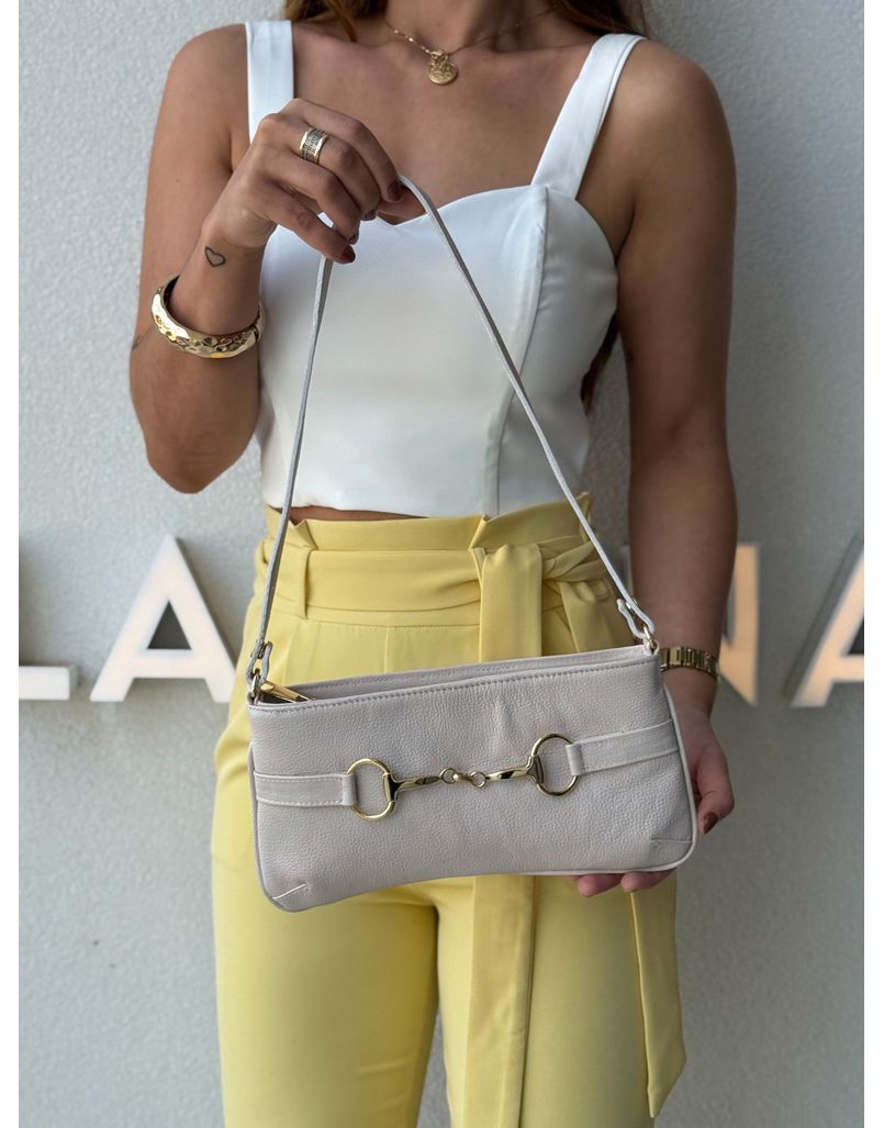 Bolsa Couro Renata Marfim