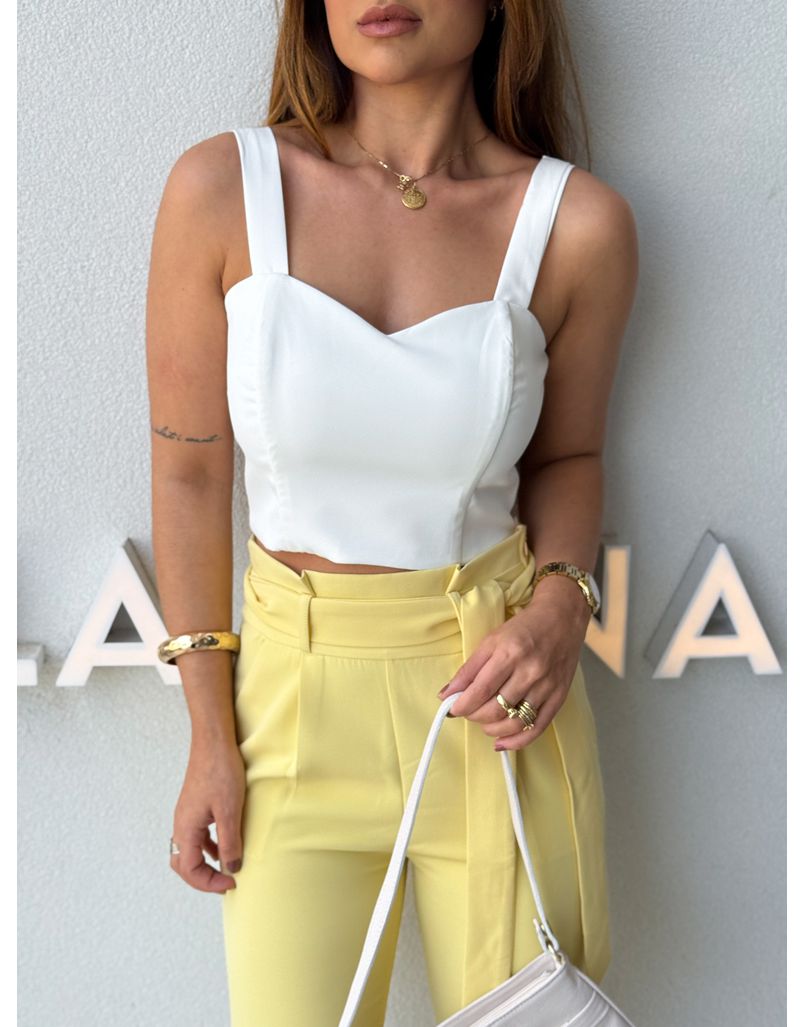 Blusa Alfaiataria Eva Branca