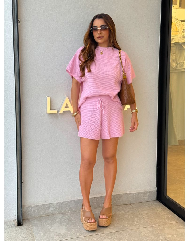 Conjunto Tricot Bella Rosa - Loja La Mina 