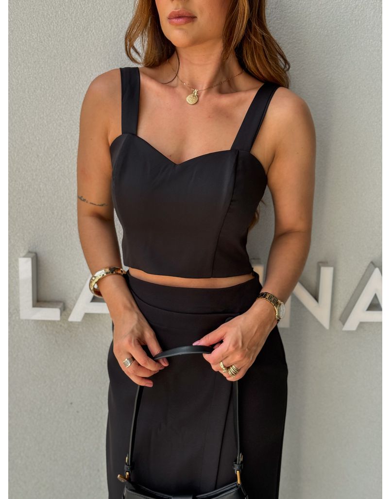 Blusa Alfaiataria Eva Preta