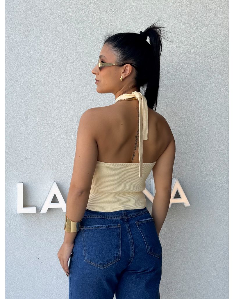 Blusa Frente Única Berenice Manteiga 