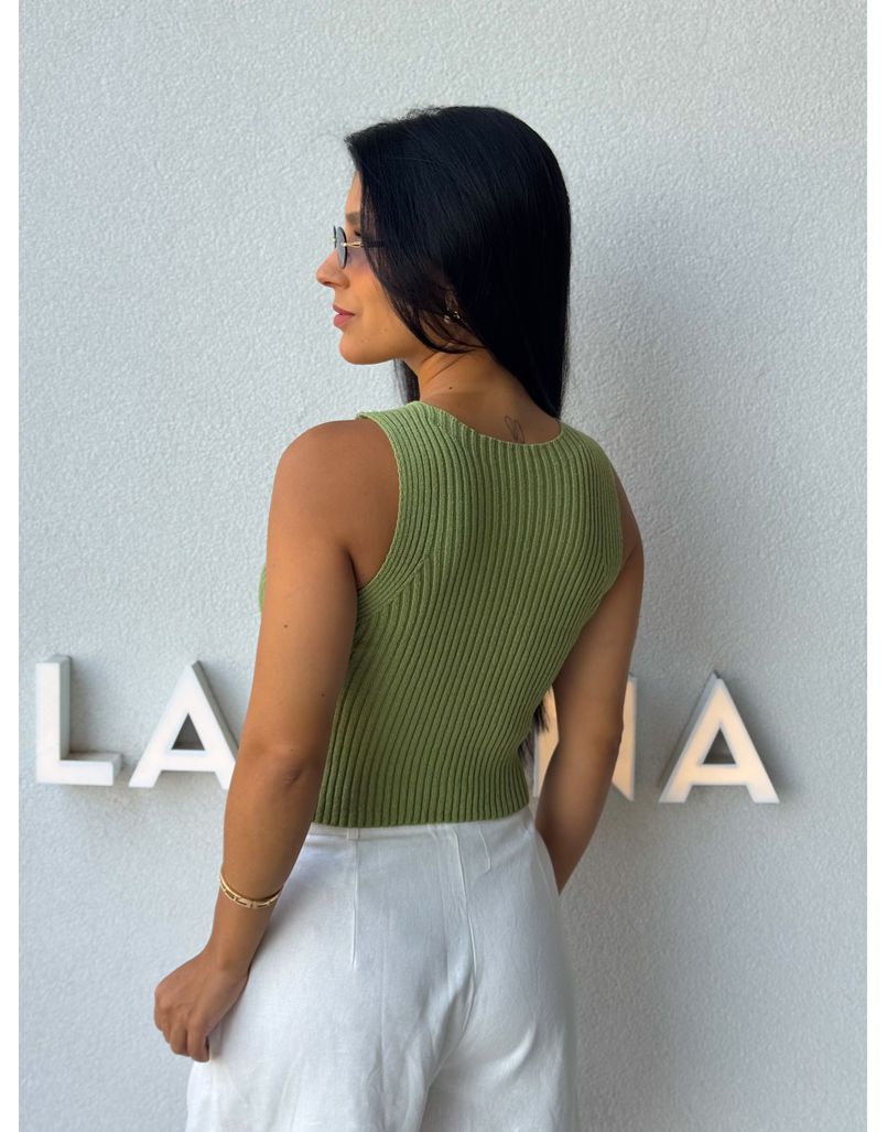 Cropped Tricot Celinne Oliva
