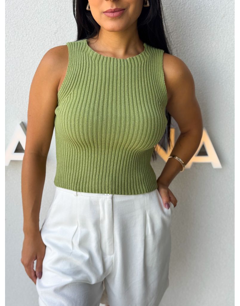 Cropped Tricot Celinne Oliva