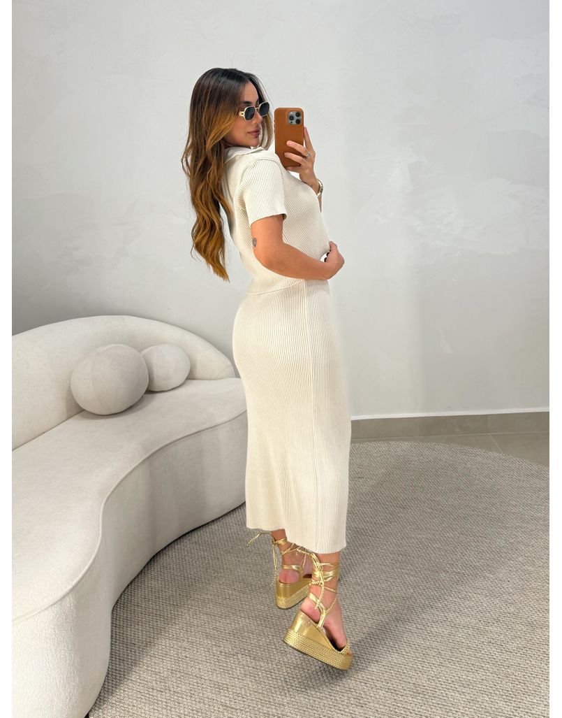 Conjunto Botões Vivian Areia