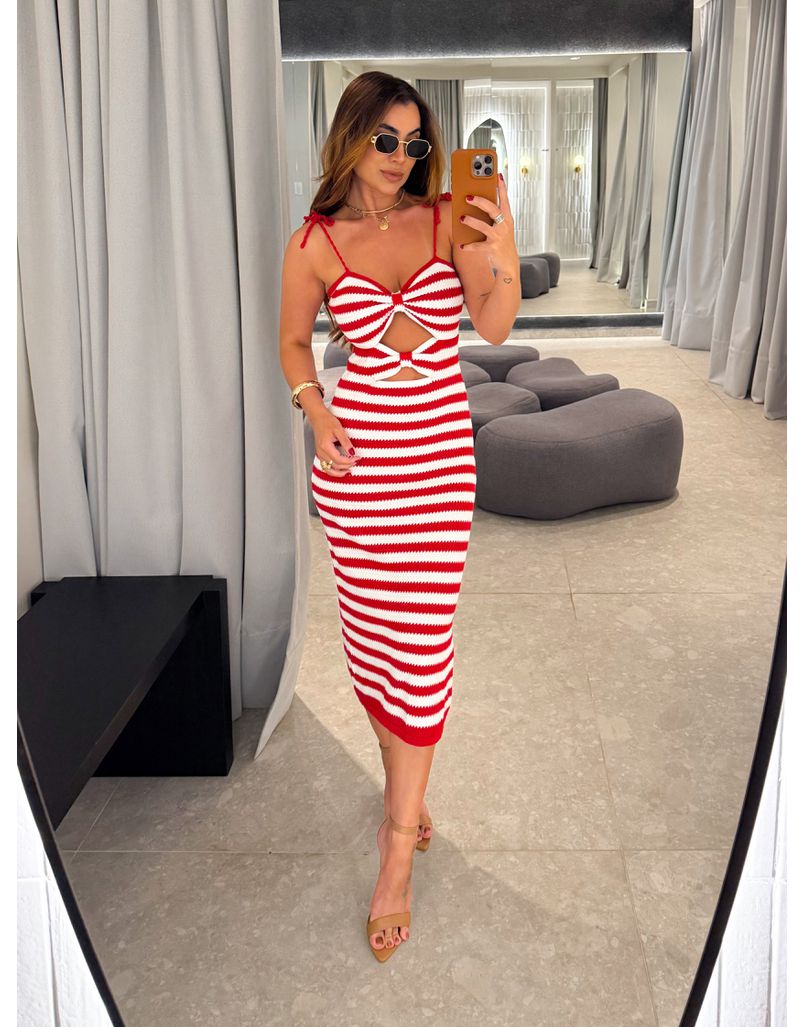 Vestido Tricot Paloma Vermelho