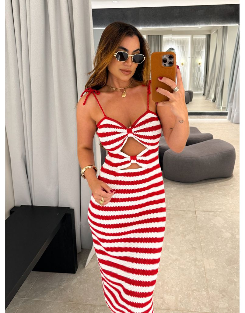 Vestido Tricot Paloma Vermelho