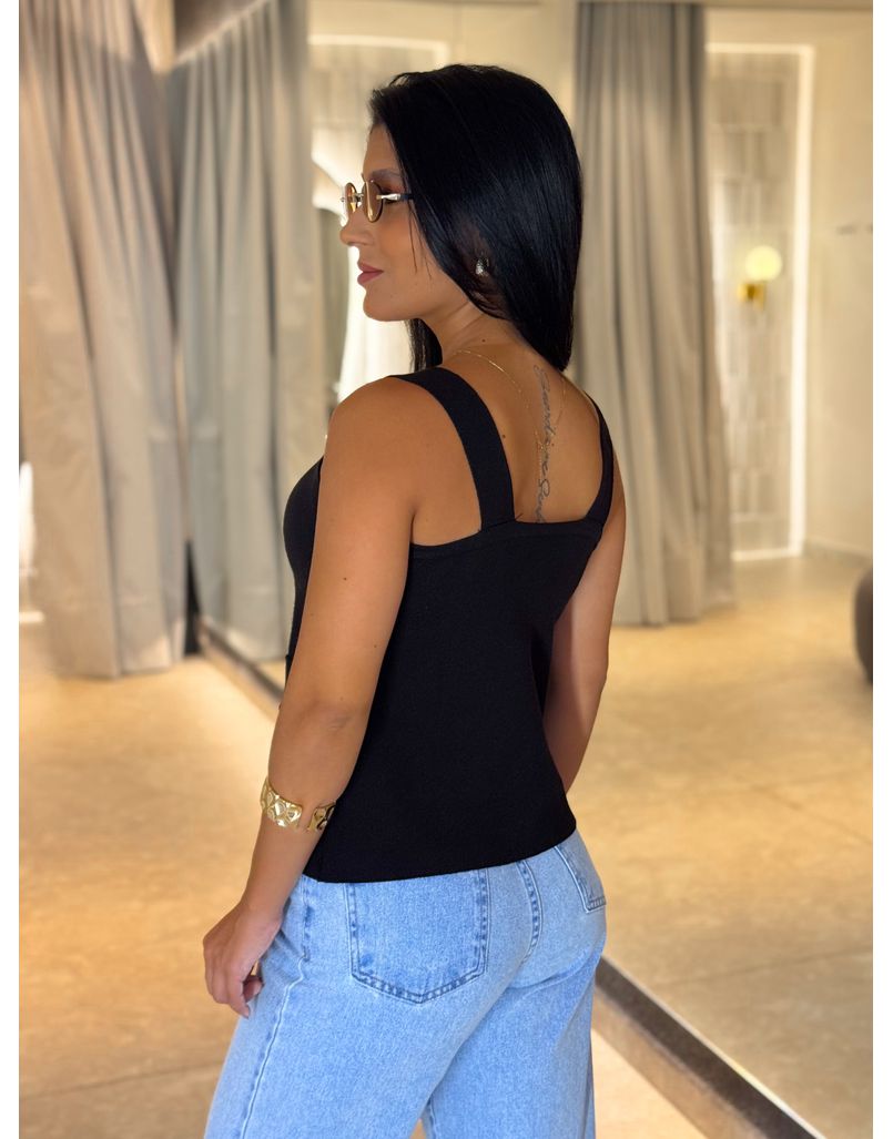 Blusa Tricot Penélope Preta