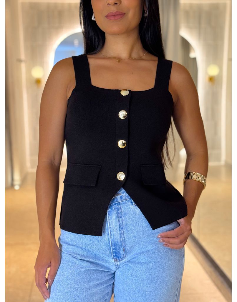 Blusa Tricot Penélope Preta