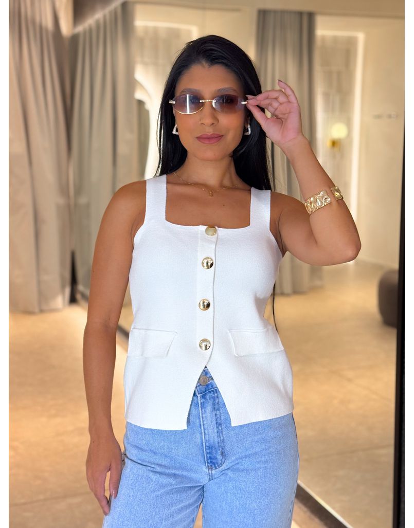 Blusa Tricot Penélope Off - Loja La Mina 