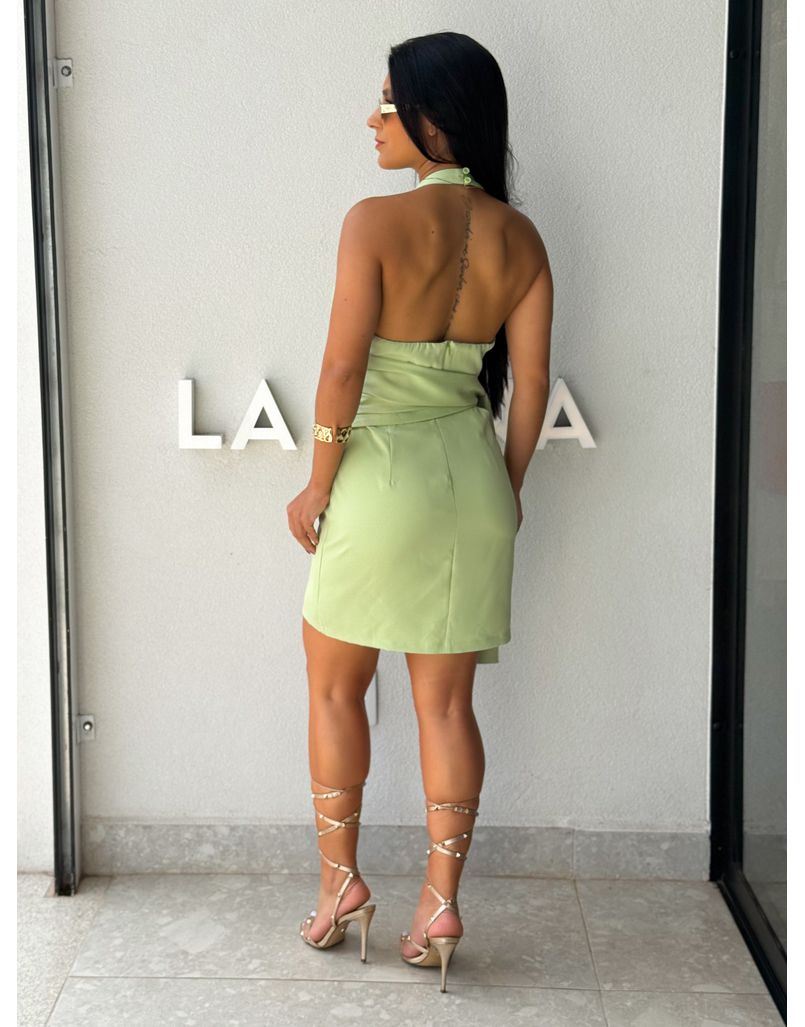 Vestido Decote Betina Verde