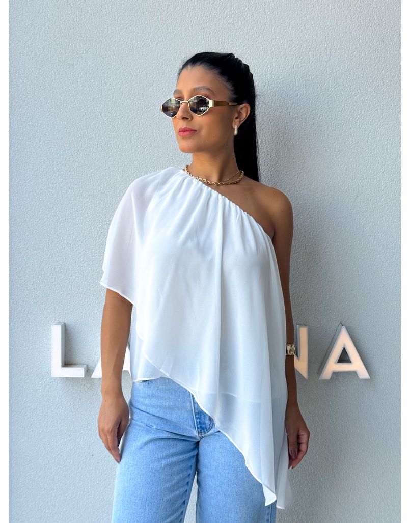 Blusa Ombro Só Kate Branca