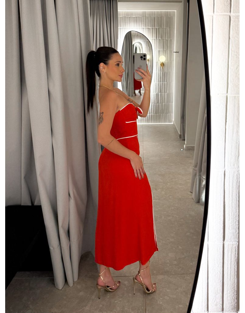 Vestido Midi Karla Vermelho