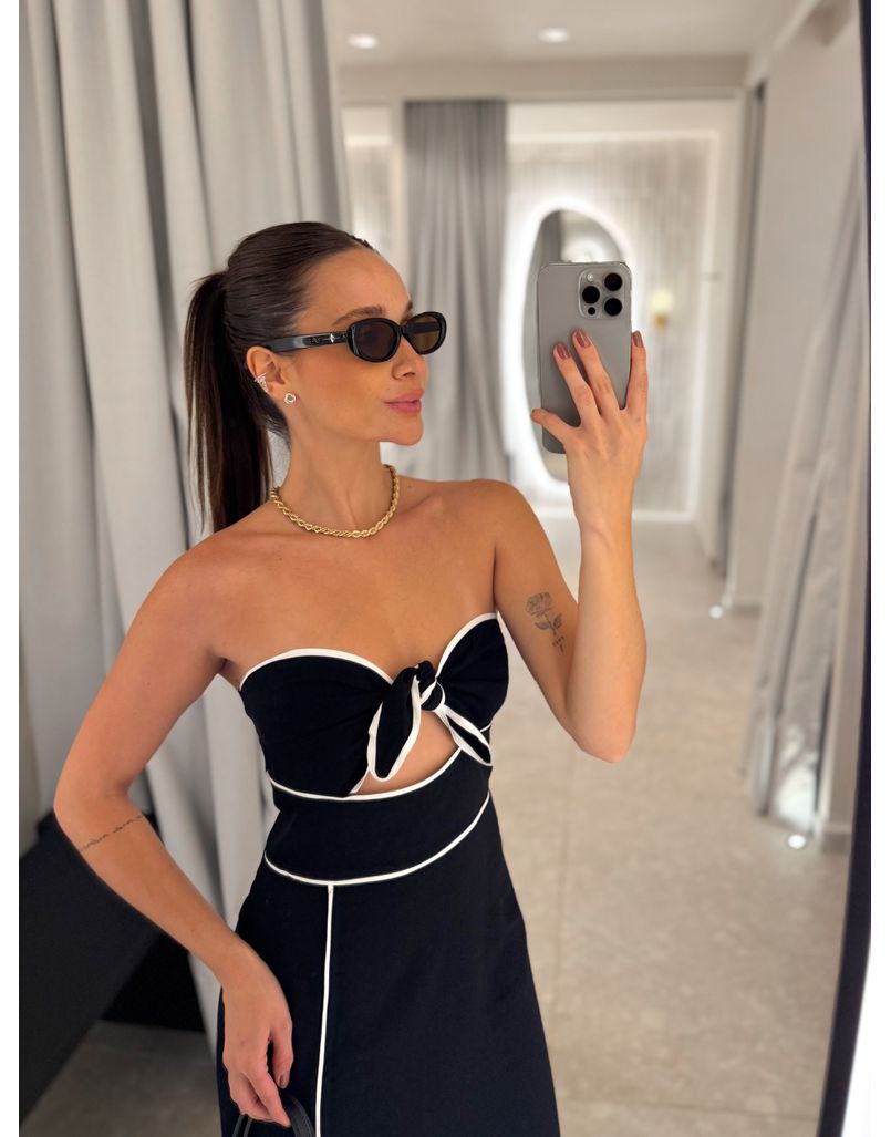 Vestido Midi Karla Preto