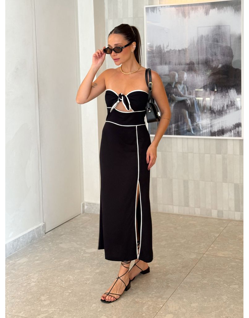 Vestido Midi Karla Preto