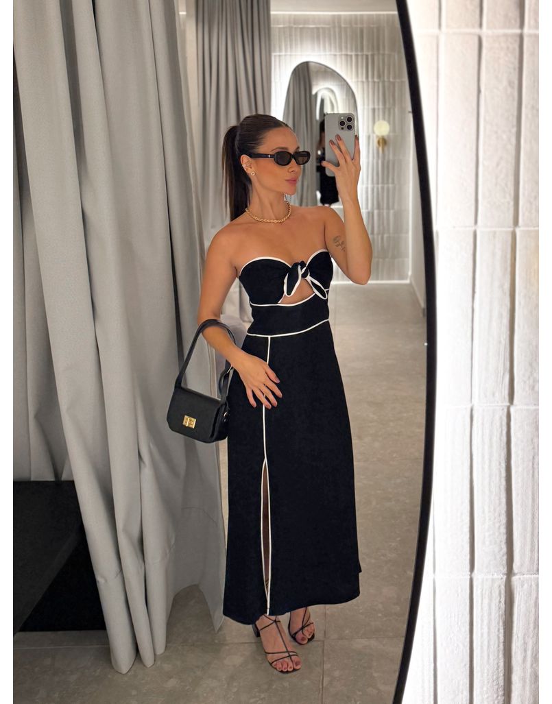 Vestido Midi Karla Preto