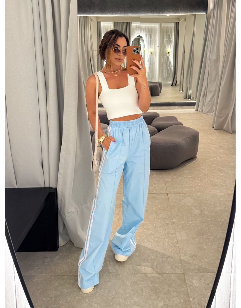 Calça Listra Soraia Azul - Loja La Mina 