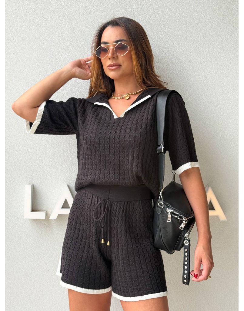 Conjunto Tricot Janaína Preto