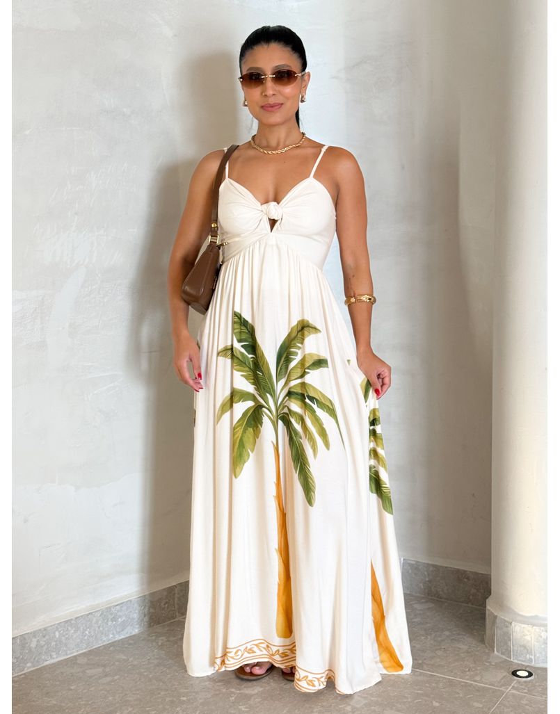 Vestido Estampado Floripa Off
