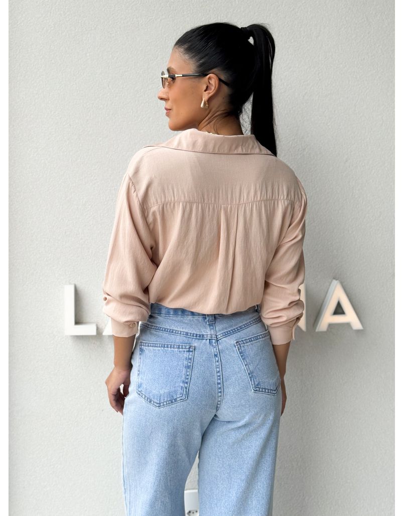 Camisa Viscolinho Talita Cappuccino