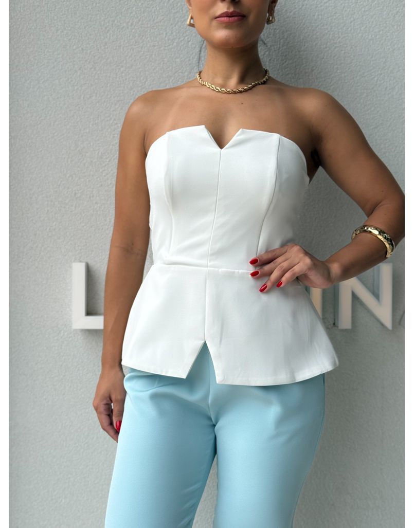 Blusa Alfaiataria Camille Branca