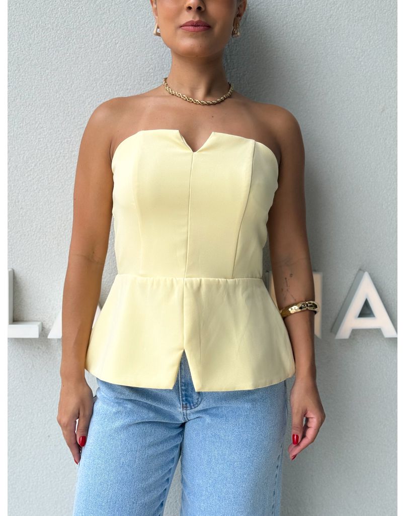 Blusa Alfaiataria Camille Amarela