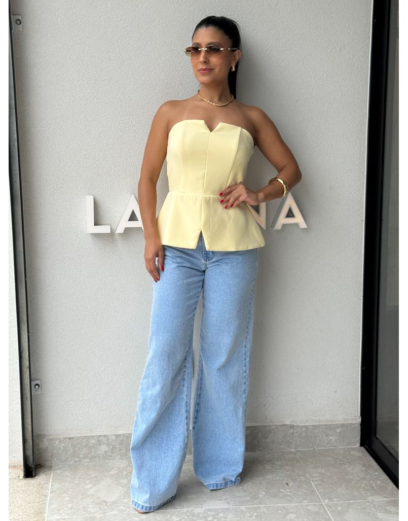 Blusa Alfaiataria Camille Amarela