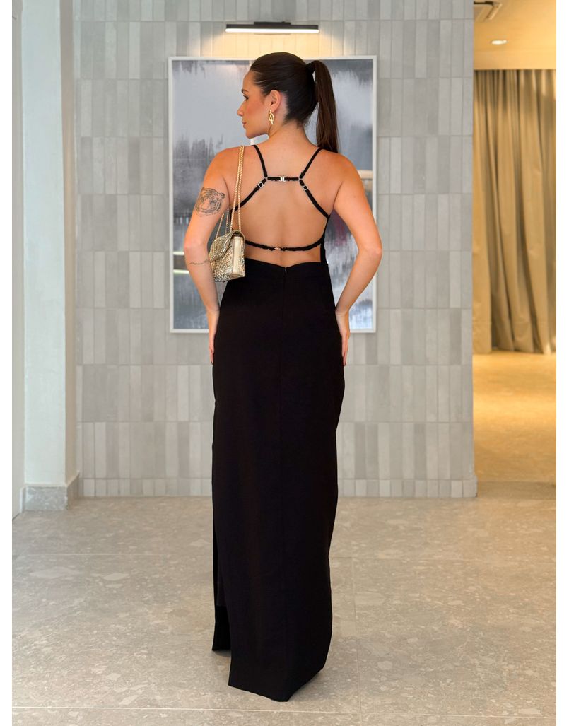 Vestido Longo Irlanda Preto