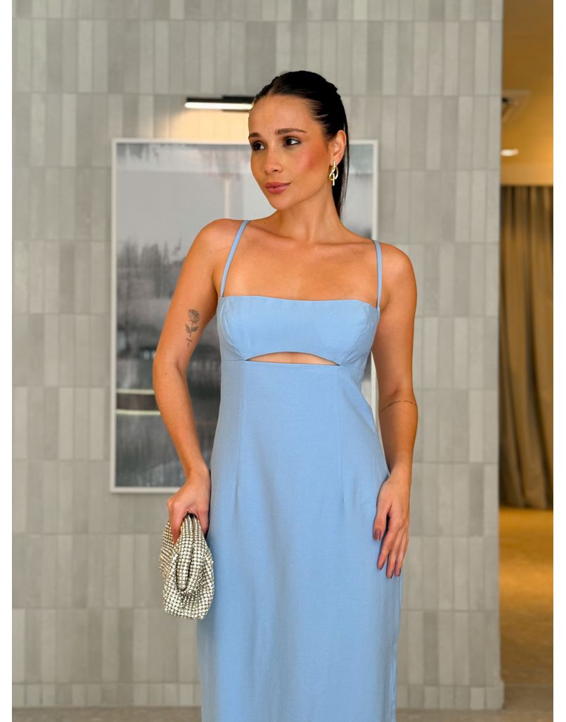 Vestido Longo Irlanda Azul