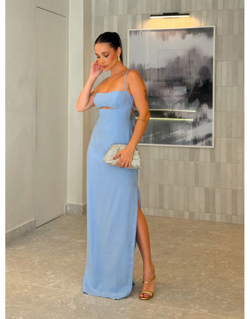 Vestido Longo Irlanda Azul