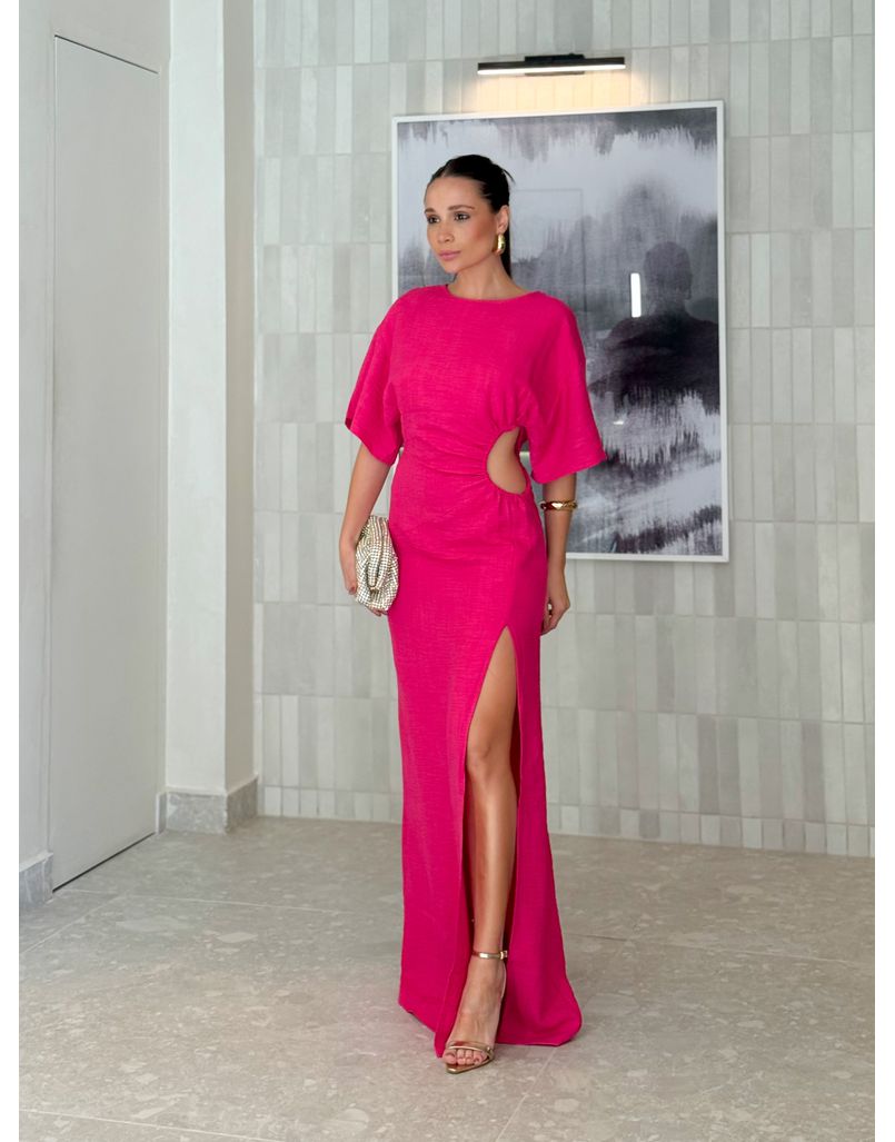 Vestido Manga Tatiane Pink