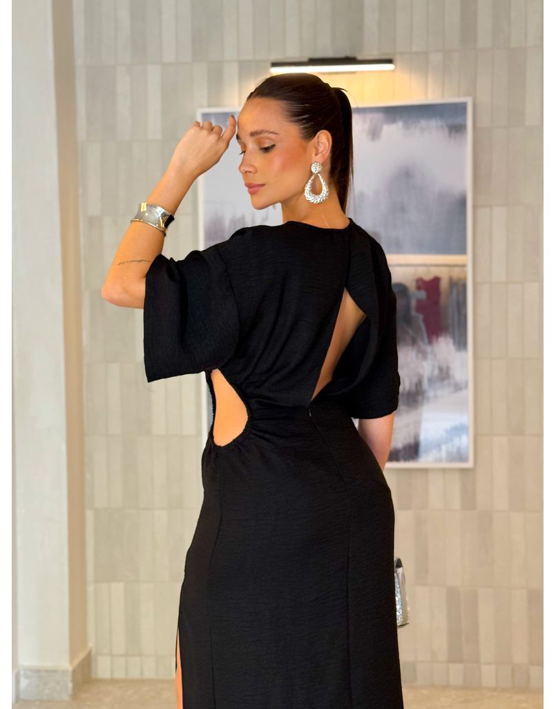 Vestido Manga Tatiane Preto